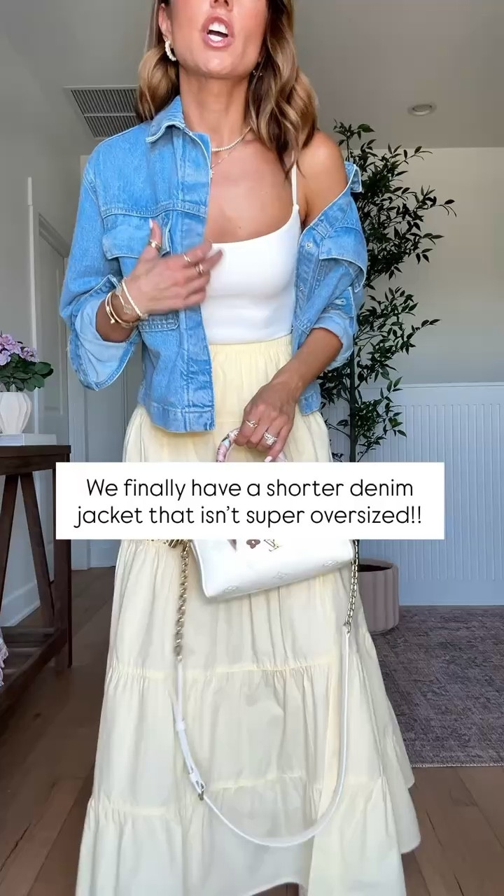 New Target arrivals. New spring arrivals. Spring outfits. Summer outfits. Resort wear. Matching sets. Butter yellow maxi skirt in XXS. Crop denim jacket in XS. 


#LTKPetite #LTKootd #LTKgrwm