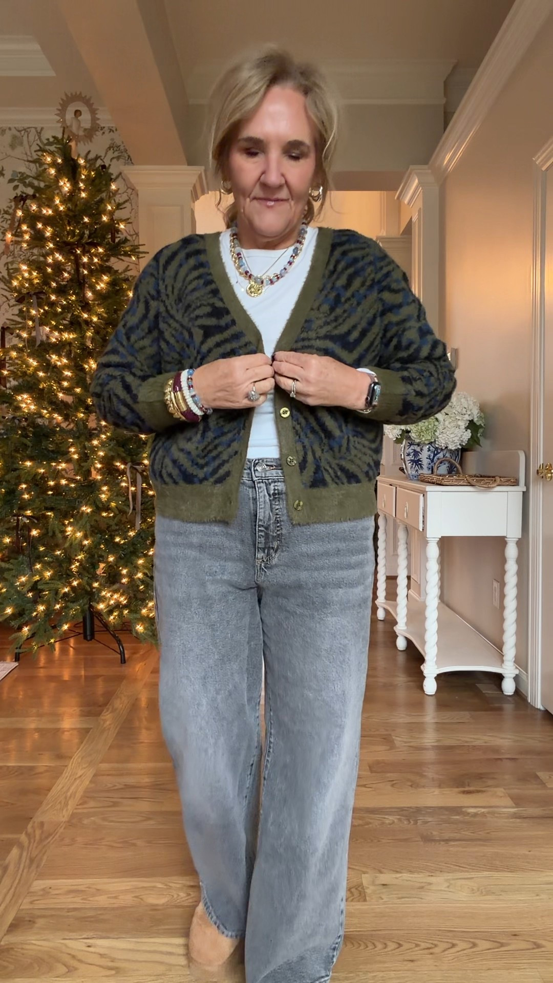 Jeans size down im in a 6
Sweater size medium 
Tee size medium 
Jewelry 20% off with code NANETTE20


#LTKGiftGuide #LTKFindsUnder50 #LTKOver40

#LTKFindsUnder50 #LTKOver40 #LTKPetite