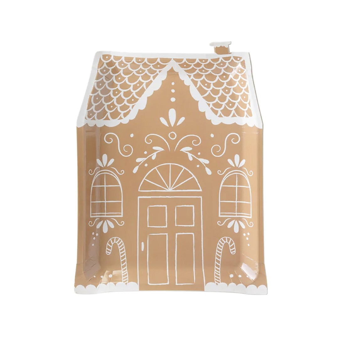 Gingerbread House Plates Gingerbread Party Gingerbread - Etsy | Etsy (US)