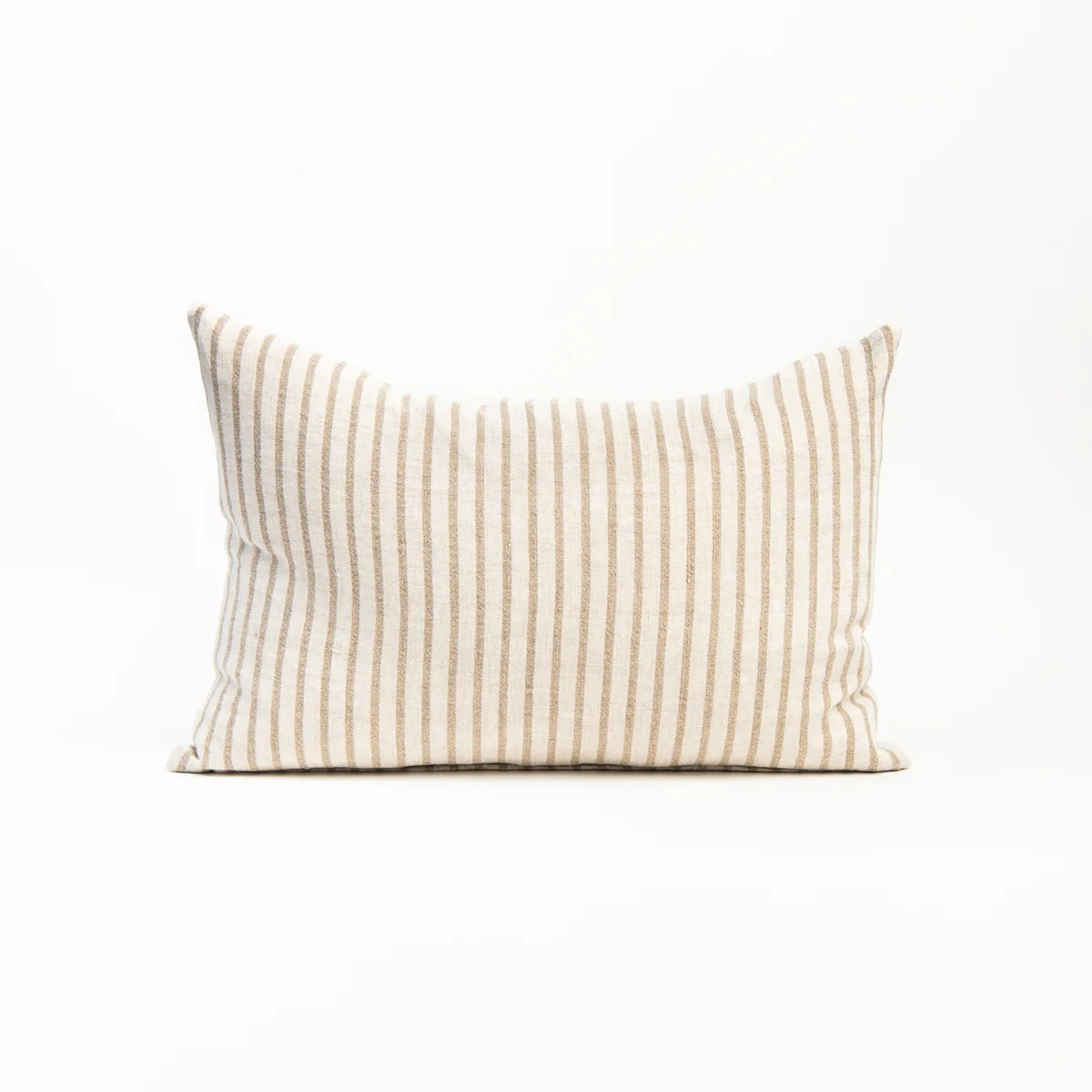 Pinstripe Linen Lumbar Pillow | The Addison West