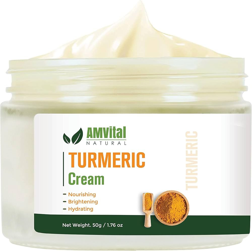 Turmeric Cream - A Natural Turmeric Moisturizer Cream for Soothing and Hydrating Face and Neck - ... | Amazon (US)