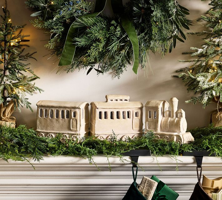 Terracotta White Train | Pottery Barn (US)