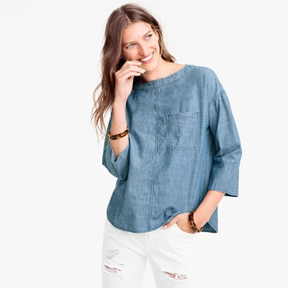 Chambray swing top | J.Crew US