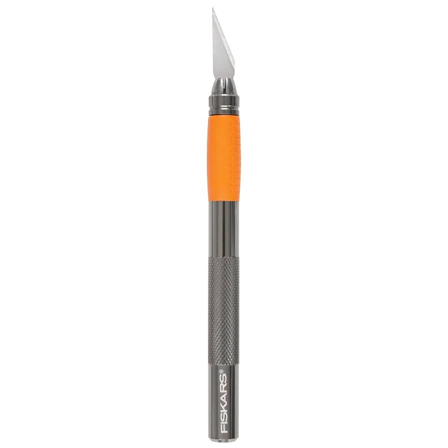 Fiskars SoftGrip Detail Craft Knife - 8" Exacto Knife for Crafting - Multi-Use Exacto Blade Inclu... | Amazon (US)