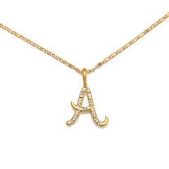 Everly Initial Necklace- Gold | Sequin