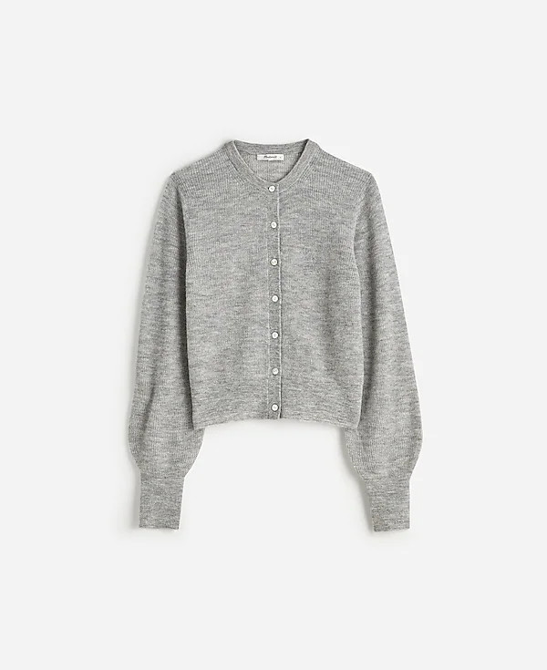 Ribbed Alpaca-Blend Cardigan Sweater | Madewell | Madewell