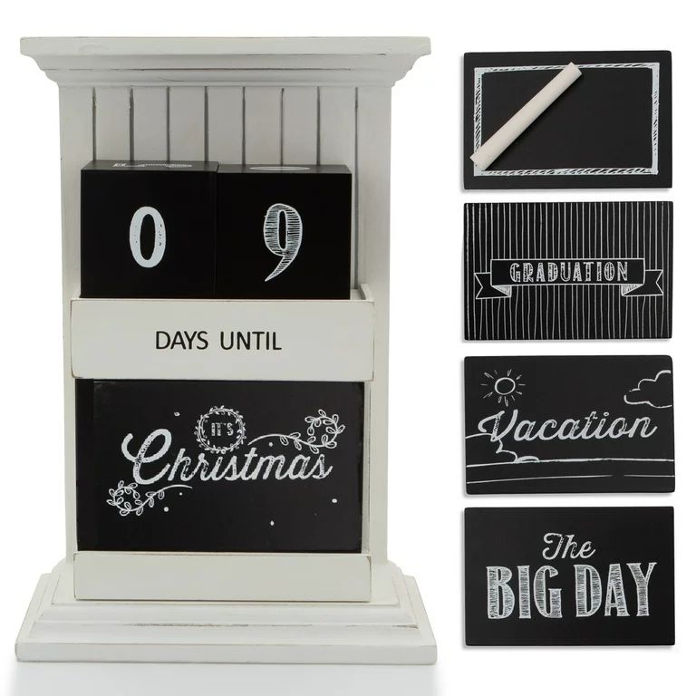 Redrock Traditions Countdown Calendar Wood Tabetop Christmas, Birthday, Wedding - Walmart.com | Walmart (US)