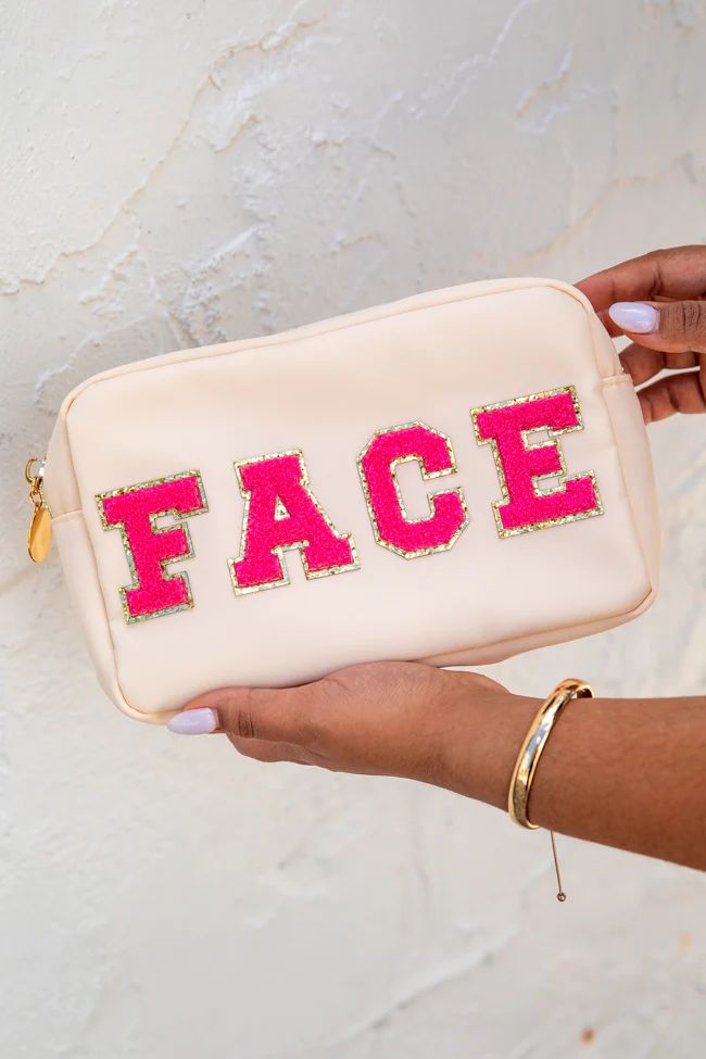Face Patch Medium Bag | Pink Lily