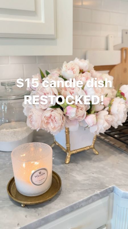 Target brass candle dish is back in stock! Only $15! 

Gold candle tray, small tray, gold trays, home decor, studio McGee, target threshold home decor summer candles pink peonies white and gold vase 

#LTKsalealert #LTKunder50 #LTKhome