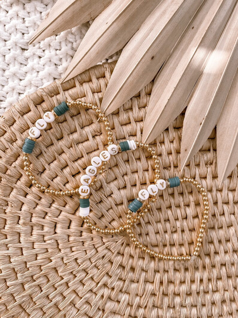 Philadelphia Eagles Beaded Bracelets | Philly Football Bracelet | Go Birds Bracelet | Eagles Brac... | Etsy (US)