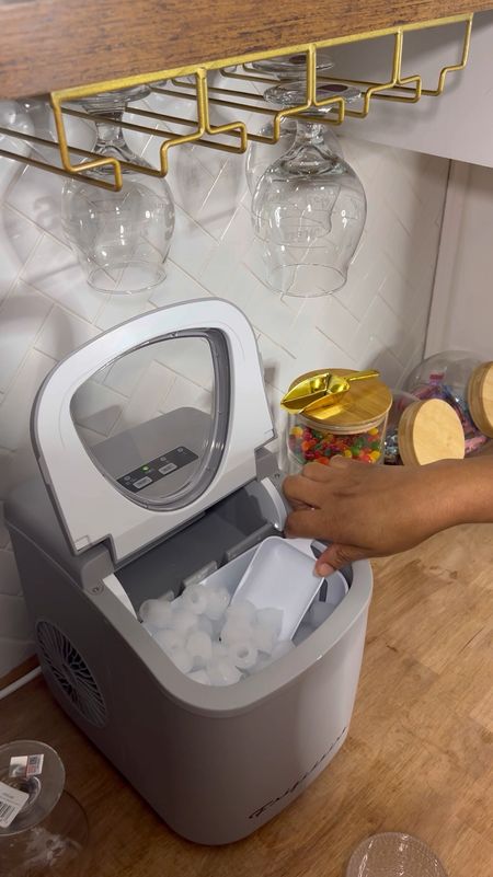 My Retro Ice Maker is designed to make 26 pounds of ice in 2 different sizes! First batch of ice made in as little as 10 mins! Perfect for spring/summer hosting and at an unbelievable price 😀 @walmart #walmart #walmarthome #walmartfind 

#LTKhome #LTKfindsunder100 #LTKVideo
