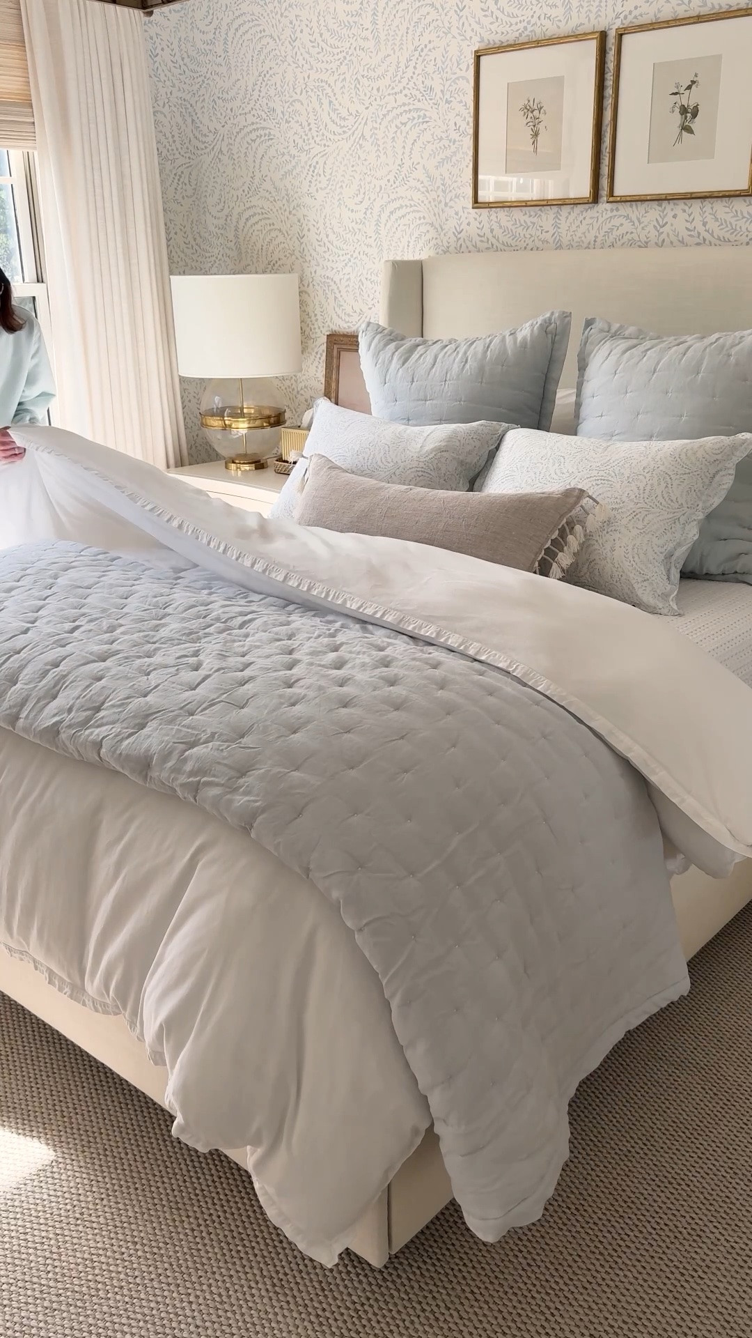 Save 20% on my bedding, wallpaper, and lighting! Color is SKY.

#LTKSeasonal #LTKSaleAlert #LTKHome
