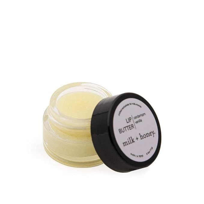 milk + honey Lip Butter No. 40, Moisturizing Vanilla and Cardamom Lip Butter, Organic Lip Softene... | Amazon (US)