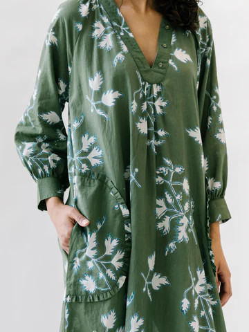 palm springs caftan in fig leaf - MIRTH | MIRTH