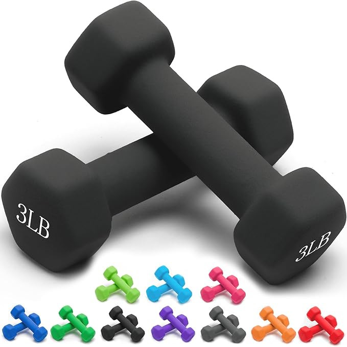 Portzon Weights Dumbbells 10 Colors Options Compatible with Set of 2 Neoprene Dumbbells Set,1-15 ... | Amazon (US)