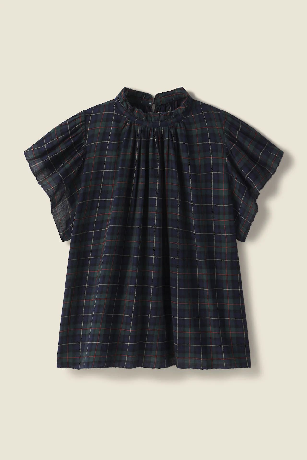 Carla Blouse Coachman Plaid | TROVATA