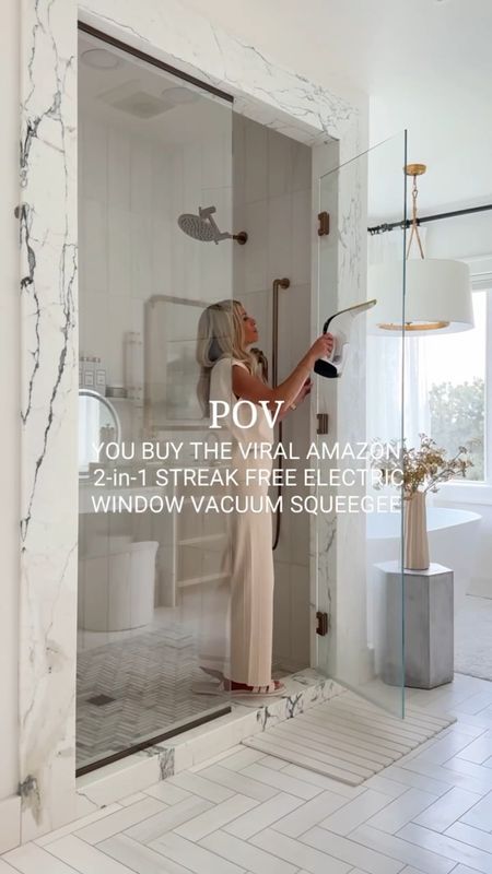 The AMAZON VIRAL Window Vacuum Squeegee is even BETTER than I expected!⁣
⁣
As soon as I saw this I knew I had to try it. With 5 kids can you even imagine how many handprints there are on the windows, or the toothpaste splatters on the mirrors? Yup, A LOT! It’s simple to use, lightweight, quiet, and truly leaves everything STREAK FREE. I purchased the New Released Version, but I linked both options that have amazing reviews. ⁣
⁣
#amazonhome #amazongadget #cleaninghacks #homehack #amazoncleaning #organizing #amazoninfluencer #modernhome #homedesign

#LTKhome #LTKGiftGuide #LTKSeasonal