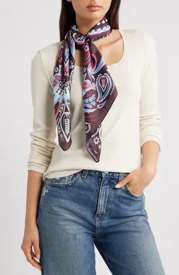 Oversize Square Satin Scarf | Nordstrom