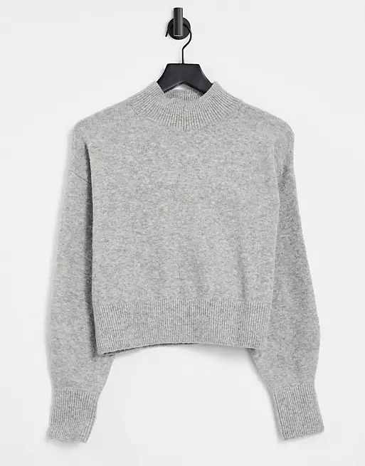 & Other Stories mock neck sweater in gray | ASOS (Global)