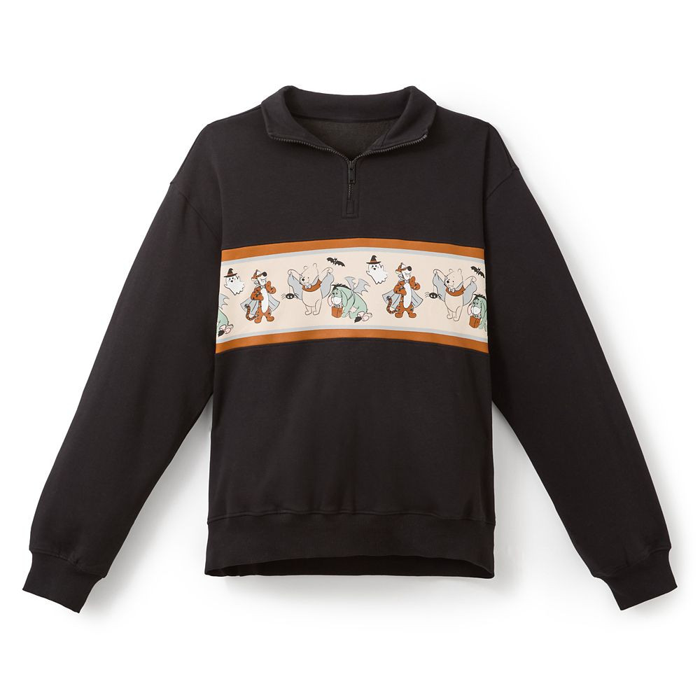 Winnie the Pooh and Pals Halloween 1/4 Zip Pullover Sweatshirt for Adults \u2013 Exclusive | Disney Store
