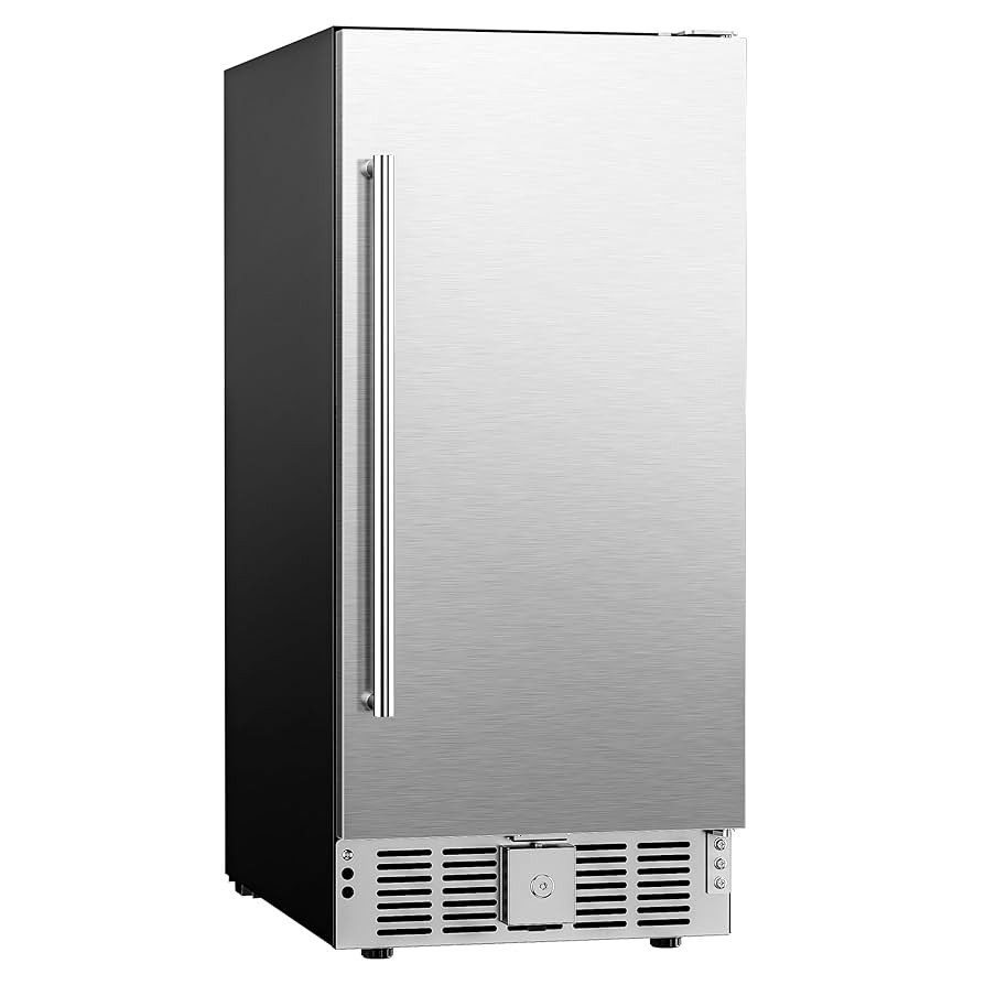 EUHOMY Beverage Refrigerator 15 Inch, Under Counter 127 Can Beverage Fridge with Stainless Steel ... | Amazon (US)