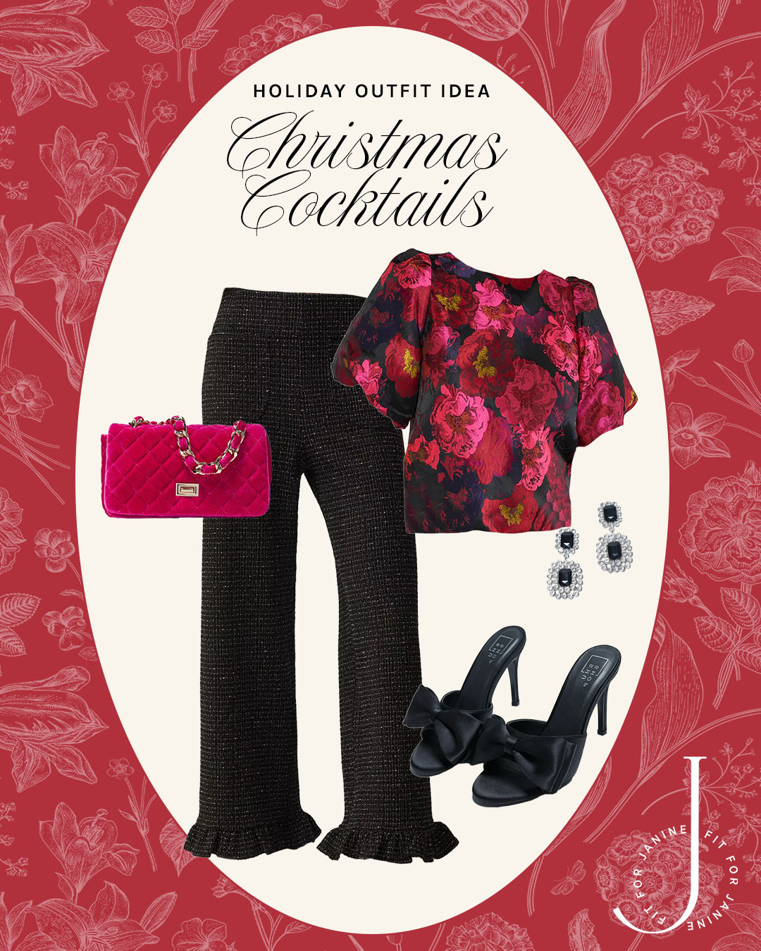 Are you ready to get your cocktail on? This look is so fun and SO DREAMY with bold pinks, magentas, velvet, ruffles, bows, and bling! 

Fit4Janine, Avara, Blouse, Handbag, Shoes, Shu Shop, Earrrings, Anthropologie, The Colette 

 #LTKHoliday #LTKSeasonal #LTKStyleTip