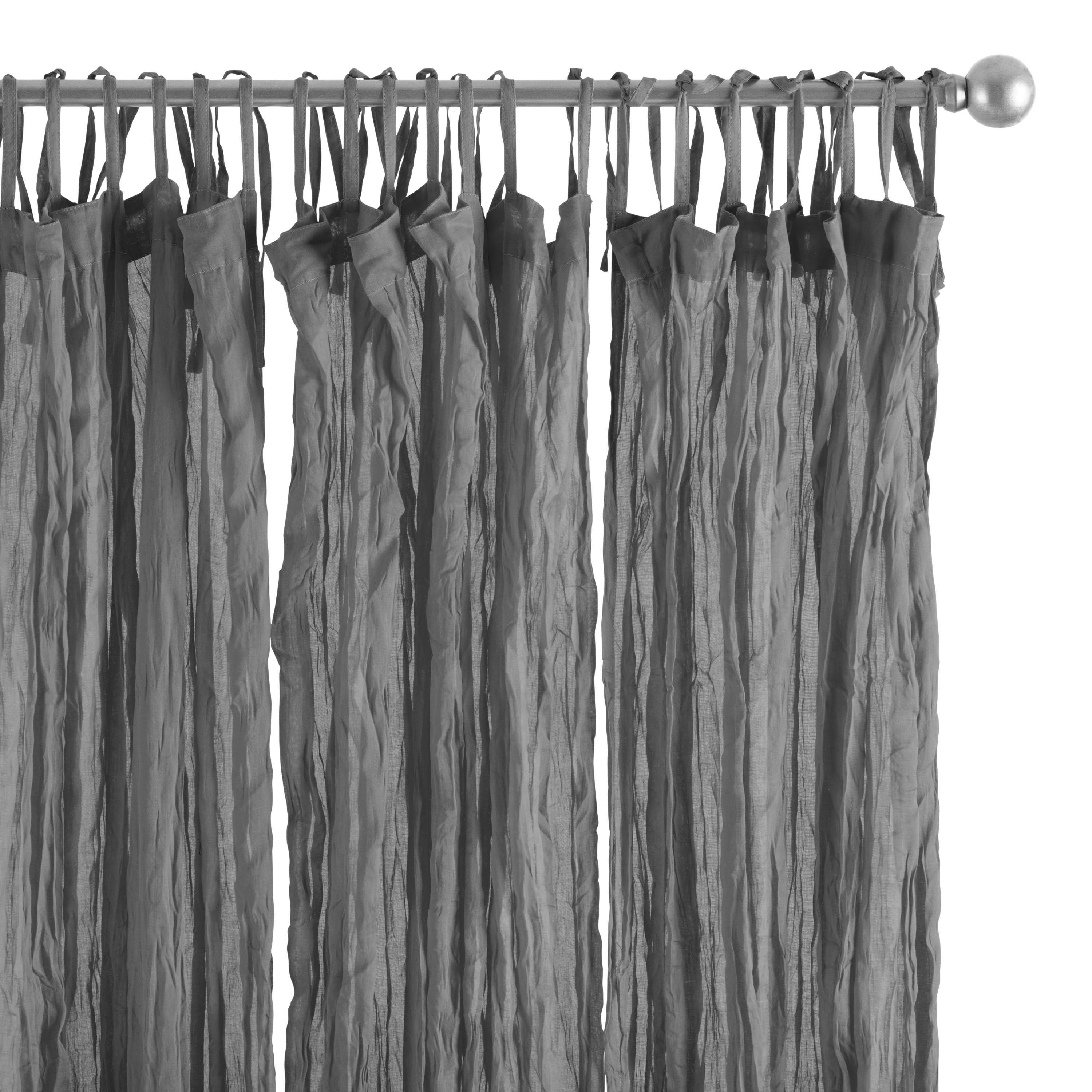 Cotton Crinkle Voile Curtains Set of 2 | World Market