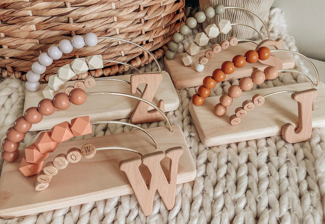 PERSONALIZED Rainbow Abacus, Nursery Decor Bohemian, Abacus, Wooden Learning, Sensory, Montessori... | Etsy (US)