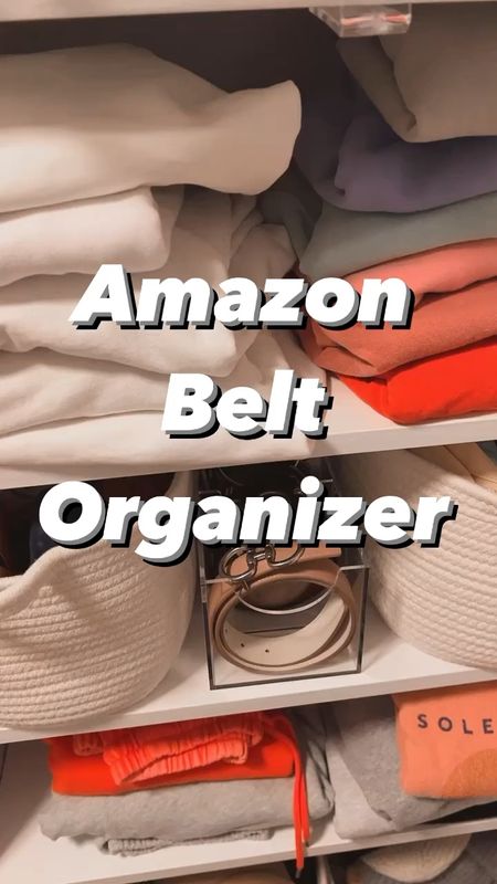 Amazon belt organizer, closet organization 

#LTKfindsunder50 #LTKhome
