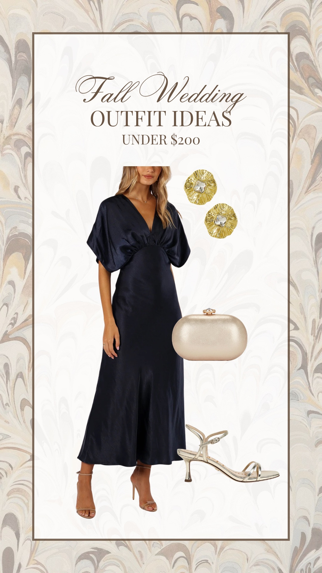 Fall wedding guest outfit idea!