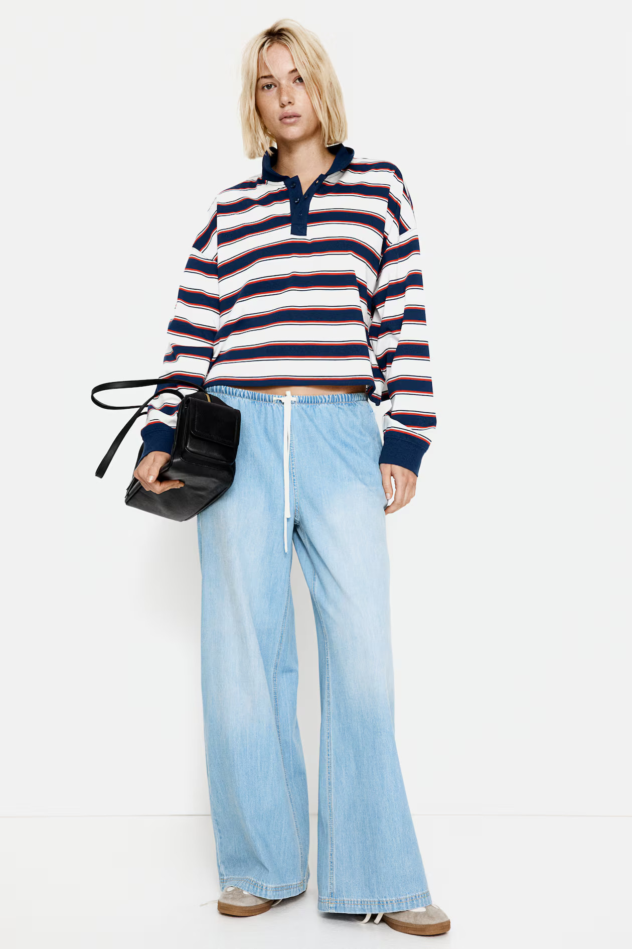 Denim Drawstring Pants | H&M (US + CA)