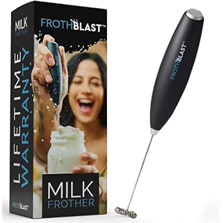 PowerLix Milk Frother Handheld Battery Operated Electric Whisk Beater Foam Maker For Coffee, Latte,  | Amazon (US)