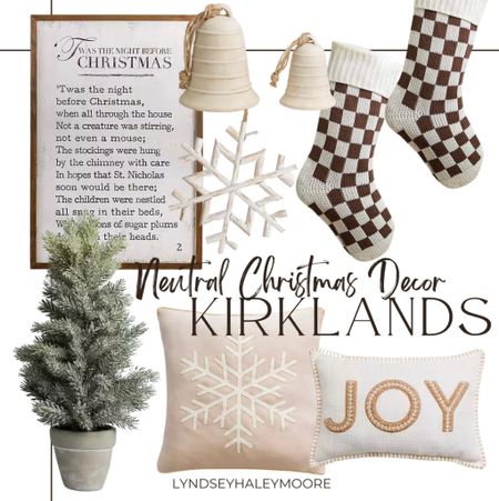 Kirklands Christmas finds for the Neutral, Aesthetic home 

#LTKHoliday #LTKHolidaySale #LTKhome