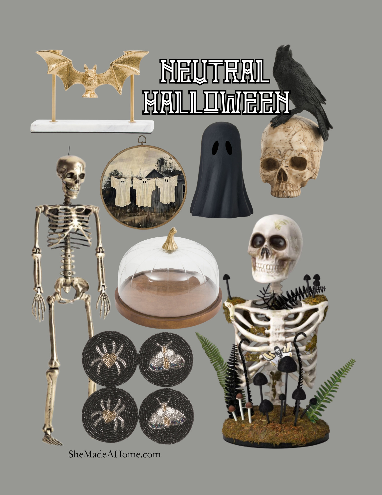 🪦 Neutral Halloween

Moody & Minimal Halloween Decor 🖤🕸
If you love Halloween but want something that blends seamlessly with your everyday home style, this neutral collection is for you. Skeletons, skulls, and crows meet natural textures, gothic artwork, and muted tones for a chic, understated look.

✨ Shop all the exact pieces I used here — linked below so you can create a moody, neutral Halloween that feels festive without overwhelming your space.

#LTKHome #HalloweenDecor #NeutralHalloween #MoodyDecor #SheMadeAHome #ShopTheLook 

 #LTKSeasonal #LTKHome
