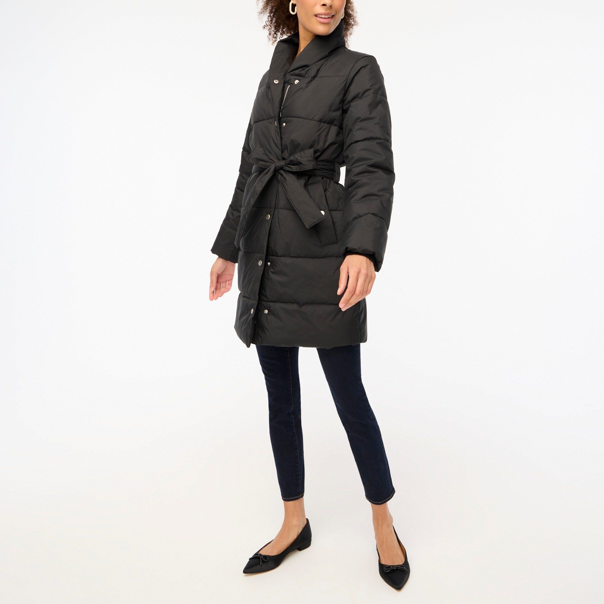 Belted puffer coat | J.Crew Factory