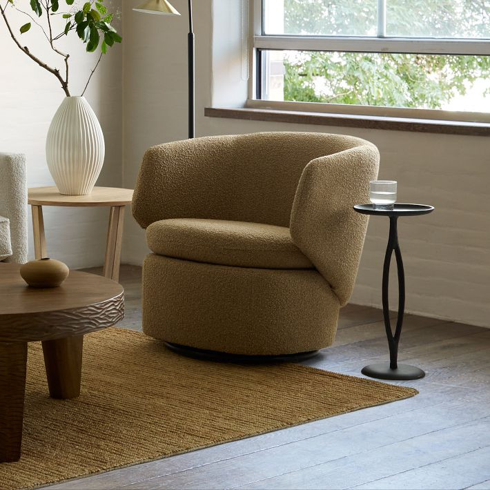 Crescent Swivel Chair | West Elm (US)