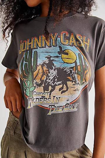 Johnny Cash Riders In The Sky Tee | Free People (Global - UK&FR Excluded)