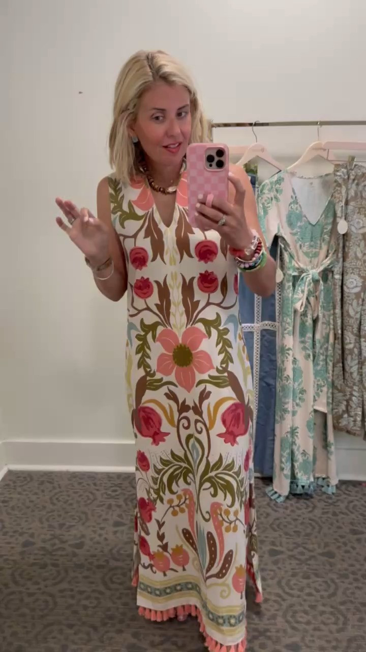 Now this is what we call dress perfection! It’s stunning & the fit is spot on. I’m wearing a size xs. 
Spartina 449 is 25% off & no code needed. 
*Use code SUMMER for 30% off my bracelets at A+B. 
*Use code mixandmatchmadness for 10% off Loopy
*Use code MIXANDMATCH for 25% off Erin McDermott 

￼

#LTKSaleAlert #LTKdayinmylife

#LTKSeasonal