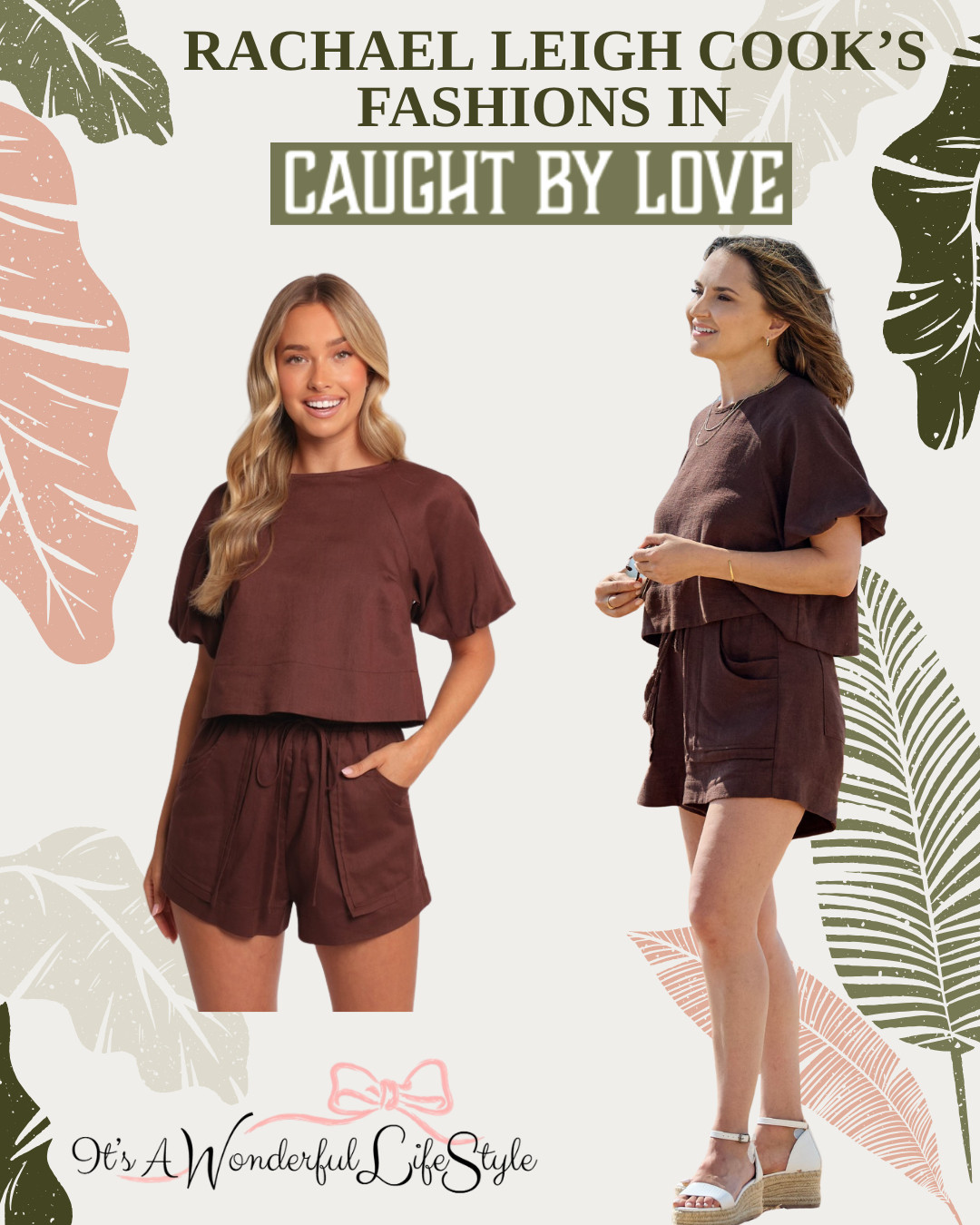 Get Rachael Leigh Cook's Short Set seen in "Caught by Love." 

 #LTKValentine #LTKdayinmylife #LTKSeasonal