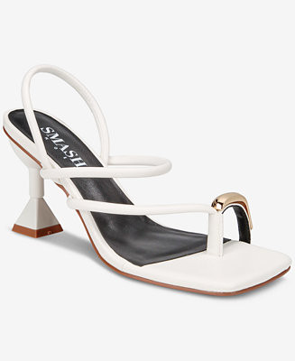SMASH Shoes Women's Whitney Gold Toe Strappy Dress Sandals - Extended Sizes Available - Macy's | Macy's