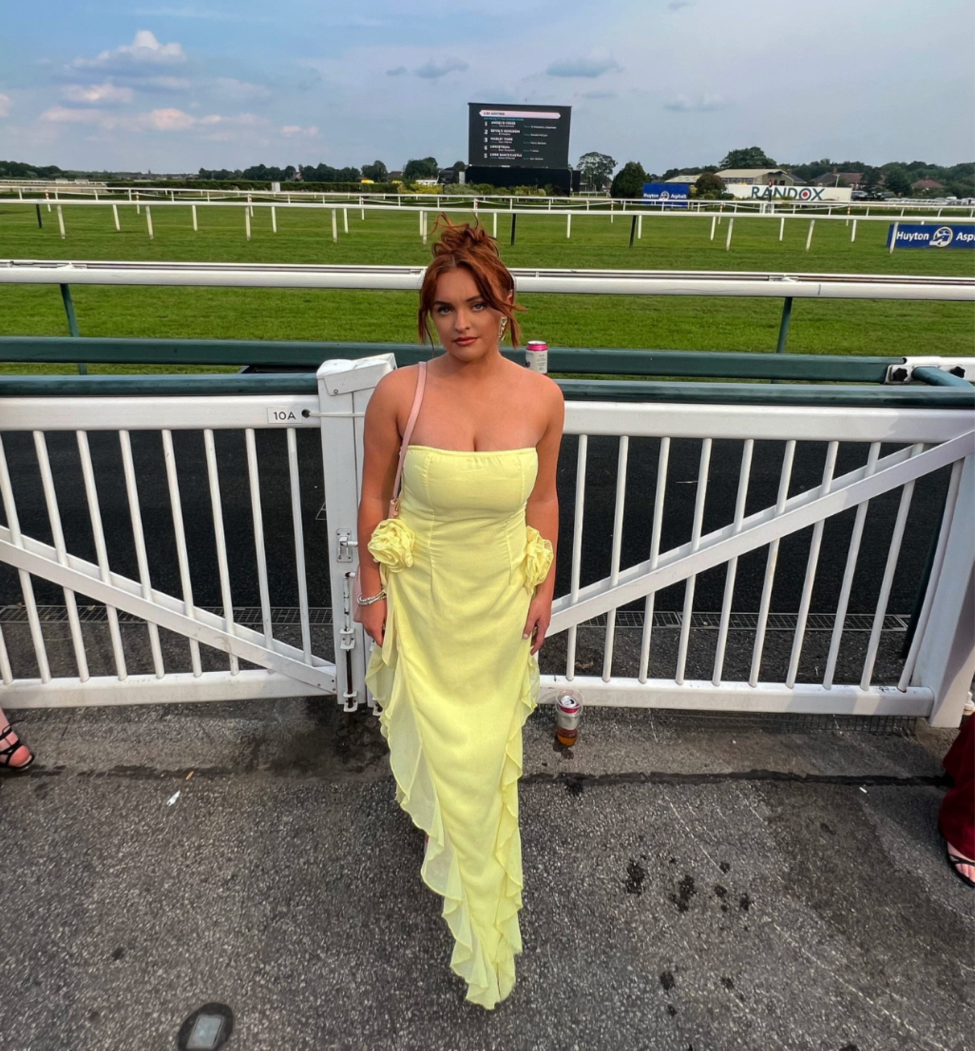 Yellow dress, races dress, summer dress, light weight dress, yellow, summer outfit