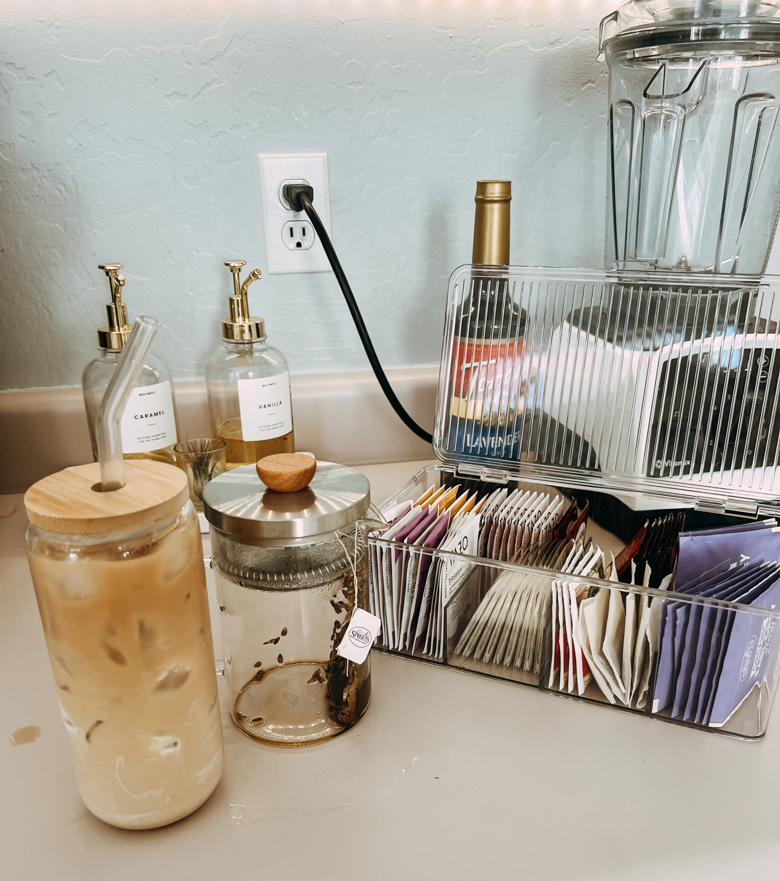 My favorite tea and I iced latte things! I just got this awesome tea steeper that works with loose leaf tea, linked one similar to the one I found!

#LTKfindsunder50 #LTKhome