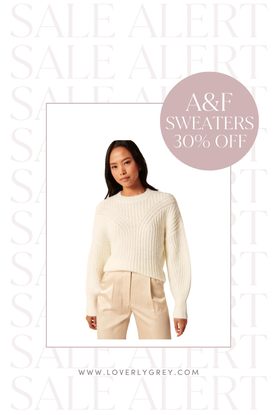 Sale alert at Abercrombie! Sweaters are 30% off! #loverlygrey 

#LTKsalealert #LTKunder100 #LTKSeasonal