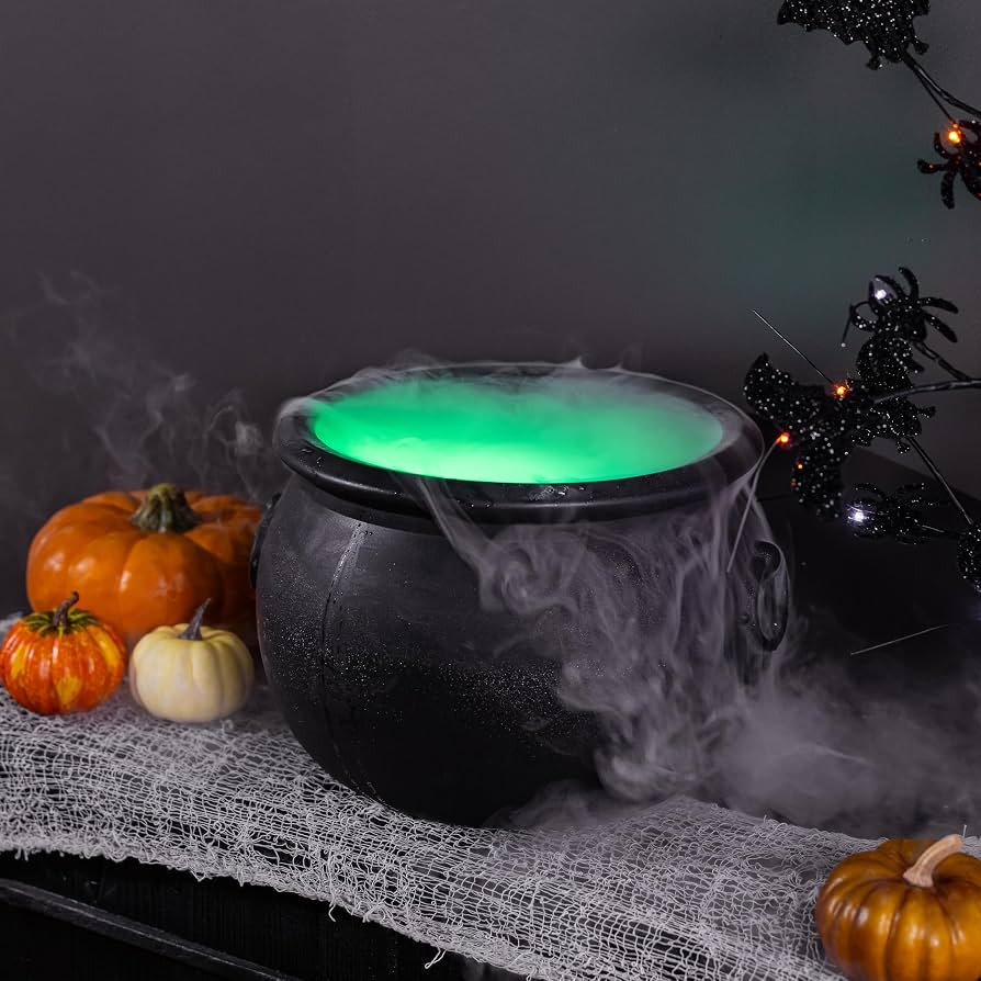 Evergreen Garden Cauldron Witch Pot Candy Holder Bowl Bucket for Trick-or-Treat, Flower Plant Pot... | Amazon (US)