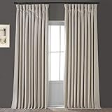 HPD HALF PRICE DRAPES VPYC-161204-108-DW Heritage Plush Velvet Extrawide Curtain (1 Panel), 100 X 84 | Amazon (US)