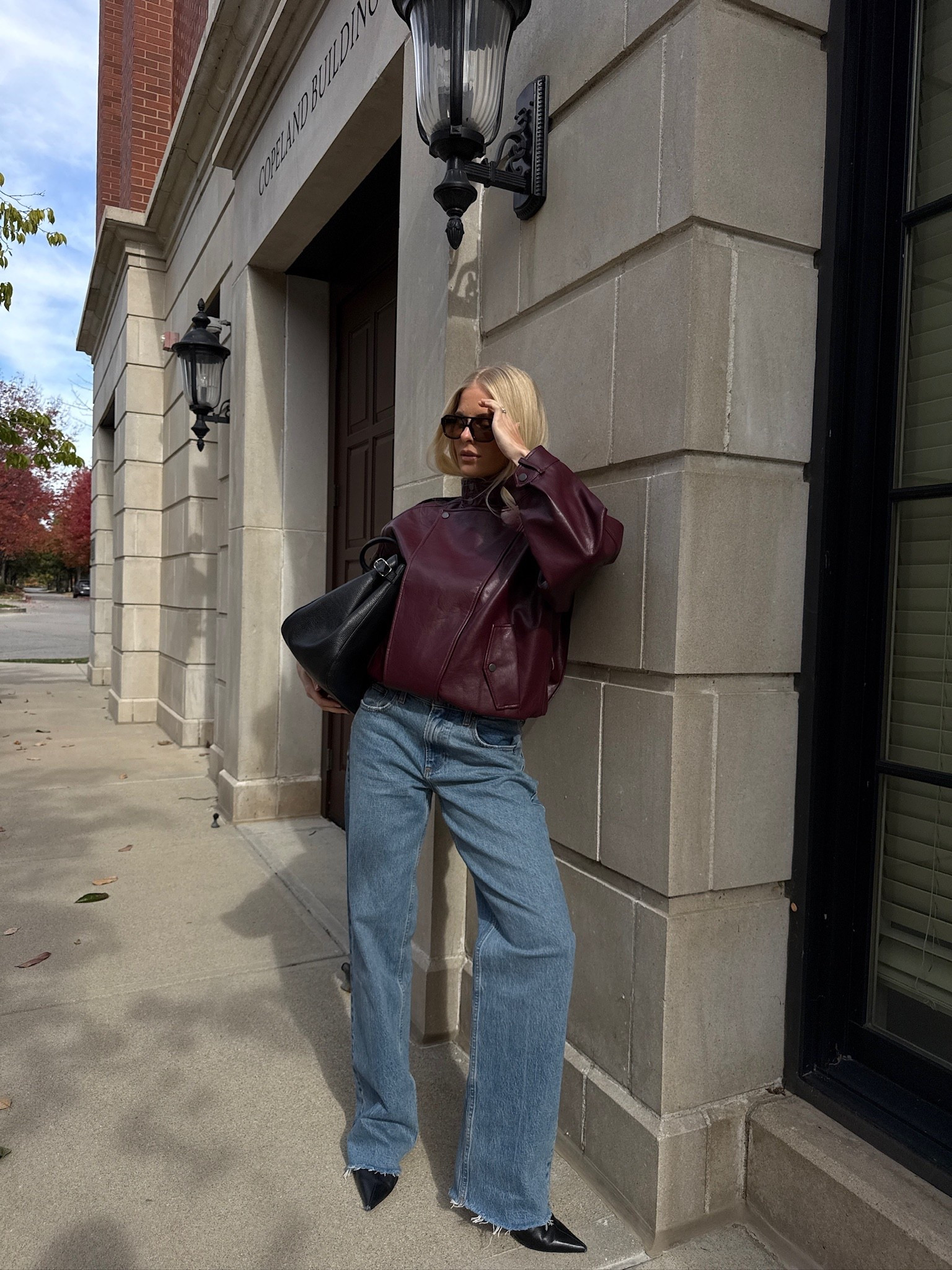 Wearing a small in the jacket, 27 long in the jeans (medium w/ raw hem), linked similar booties! #kathleenpost

Trendy fashion, chic style, fall fashion, fall ootd, everyday outfit idea, abercrombie finds

#LTKSeasonal #LTKStyleTip