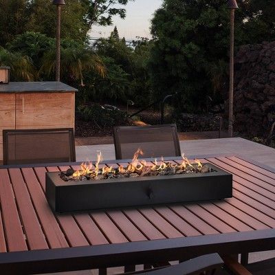 28" Outdoor Tabletop Fireplace - Black - Project 62™ | Target