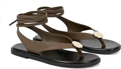 Flat Sandals for Women Strappy Sandals Comfortable Dressy Beach Flip Flop Slides Thong Sandals fo... | Amazon (US)