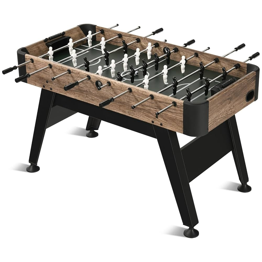 54" Foosball Table, Soccer Games Table Competition Sized Wooden Table Soccer w/ 2 Balls for Adult... | Amazon (US)