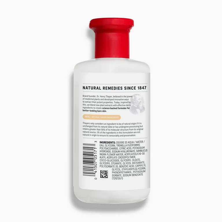 Thayers Milky Hydrating Face Toner with Snow Mushroom and Hyaluronic Acid 8.5 fl oz | Walmart (US)